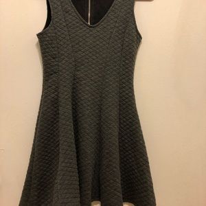Gray skater style dress!